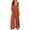 brown, variant on Womenâs Sleeveless Jumpsuit with Pockets - Cow Milk Silk - like Fabric, Loose Waist Straight - Leg Long Jumpsuit for Commuting & Casual (S - 3XL)