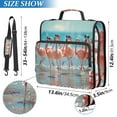 thumbnail image 2 of ALAZA Zipper Binder Bag Flamingo on Beach 3 Ring File Folder Binder Organizer Bag, 2 of 8