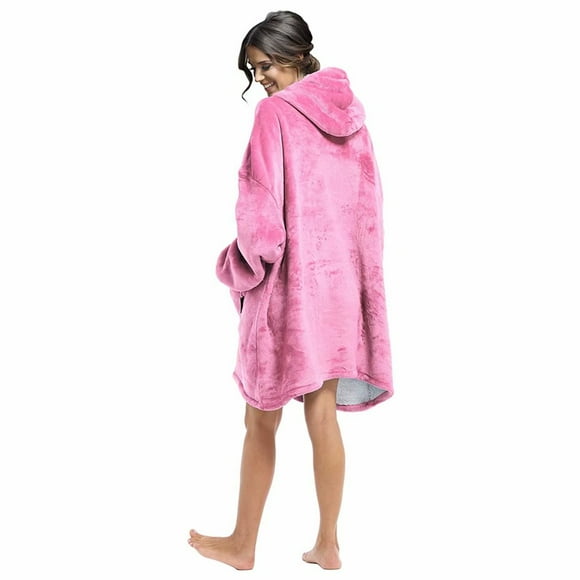 Oversized Wearable Sweatshirt Blanket Soft Warm Comfortable Hoodie One Size Fits All For Adult Men Women
