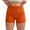 Orange, variant on Ltctricy Gym Shorts for Women Summer High Waisted Textured Mini Sports Workout Shorts Booty Biker Yoga Shorts