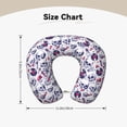 thumbnail image 5 of KLL music Skull record mike Pattern Memory Foam Cervical Neck Pillow Versatile U-Shaped Pillows for Home/Office/Camping/Travelling/Soft Washable Cover, 5 of 8