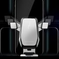 thumbnail image 2 of Support de Téléphone pour Évent de Voiture Gravité Support Universel pour Cellulaire GPS Navigateur (Métal, Argent), 2 of 9