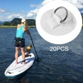 thumbnail image 1 of 20 Uds., Almohadil forma forma con en D para barco infble / para embarcación, kayak infdo, balsa de goma, cuerda para aparejo, DYNWAVEMX Anillos en D inflables para kayak, 1 of 8
