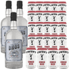 Dhōs Handcrafted Non-Alcoholic Vodka 750 ML Bottle w Pack Owen’s Mixers Ginger Beer 8.2 OZ Cans - Keto-Friendly, Zero Sugar, Zero Calories, Zero Proof - Perfect for Mocktails - A