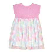 Wonder Nation Girls Short Sleeve Tutu Dress, Sizes 4-18 & Plus