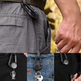 thumbnail image 3 of 2PCS Retractable Key Ring, Badge Holder Reel Carabiner Key Holder with Lanyard, Key Ring Rings for Keys, Expandable Key Ring for Business Card, Student Card, Bus Card, 3 of 5