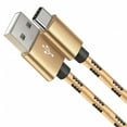 thumbnail image 6 of Afflux 4 Pack USB-A to USB-C Fast Charger Braided Type C Cable Compatible with iPhone 17 / 16 / 15 Pro Max Plus Air, Samsung Galaxy S25 S24 S23 Ultra, Google Pixel, iPad Pro, Universal (3ft, Gold), 6 of 6
