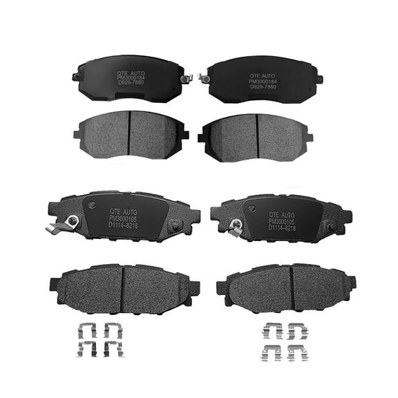 Set of 8 Front-Rear Ceramic Brake Pad Kit For 2005-2012 Subaru Legacy