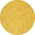 thumbnail image 1 of Ahgly Company Indoor Round Abstract Yellow Contemporary Area Rugs, 4' Round, 1 of 4
