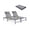 Grey two-piece set with cup holder, variant on 2 Pack Pool Lounge Chairs Set, Outdoor Folding Lounge Chair with Cup Holder, Waterproof Metal Recliner with 6 Adjustable Positions, Lightweight Portable Beach Chair for Patio, Lawn, Backyard,Gray