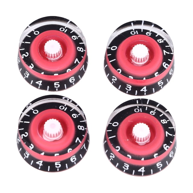 4Pcs Electric Guitar Knob Set Guitar Volume Tone Control Knob Replacement Acrylic Electric Guitar Parts for LP