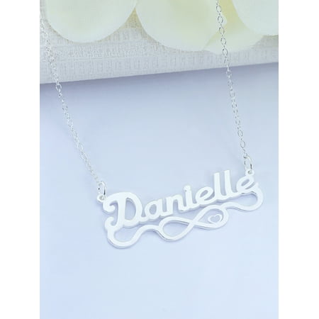 Personalized Script Name Necklace w/Infinity on Tail