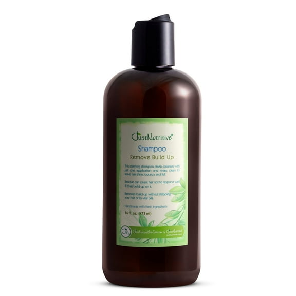 Just Nutritive Remove Build-up Shampoo, Cleanse Scalp & Hair for Volumized, Moisturized Hair 16oz
