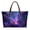 Butterfly Daisy Starry Night, variant on ZUXONGSY Highland Cow Clover Print Handle Handbag for Women Lightweight Top Handle Tote Bag Portable Work Bag with Inner Pocket for Travel Vacation