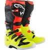 Alpinestars Tech 7 MX Boots Yellow/Red/Gray (Red, 5)