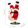 thumbnail image 5 of Papá Noel bailando cantando, Papá Noel giratorio invertido de Navidad, muñecas musicales, adornos de juguete de peluche eléctricos, Navidad para niños, 5 of 5