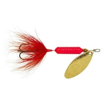 Yakima Bait Worden's Original Single Hook Rooster Tail Lure, Glitter Flame, 1/8 oz.