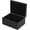 Black, variant on Faux Leather Decorative Box, Large Wooden Structure Box Accessory Organizer Organizer with Hinged Lid, Storage Container for or Office (Black)
