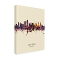 thumbnail image 3 of Trademark Fine Art Michael Tompsett San Diego California Skyline Portrait III Canvas Wall Art - 14x19, 3 of 5