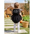 thumbnail image 4 of RUINIXCW Newborn Baby Girl Boy Thanksgiving Turkey Costume Kids Halloween Spider Costume Infant Baby Boy Girl Fall Winter Clothes Warm Fleece Romper Sleeveless Hooded Zip Up Bodysuit Jumpsuit, 4 of 9