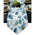 thumbnail image 2 of Summer Watercolor Flowers Table Runner Modern Table Flag Home Party Country Wedding Decoration Tablecloth Table Runners, 2 of 5