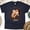 Navy, variant on Game Day Touchdown Season T-Shirt | Brown Football Bow Fall Tee, White, Size S