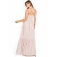 thumbnail image 3 of Flying Tomato Women's Halter Smocked Summer Stripe Maxi Dress (M, Taupe), 3 of 5
