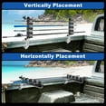 thumbnail image 6 of Unique Bargains 2x Aluminum Fishing Rod Holder for Truck Bed, 4 Rods Capacity, Stable C-Clamp Mount, Fishing Pole Storage Rack Holder for Truck Pickup Boat, Horizontally or Vertically Place, 6 of 7