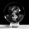 thumbnail image 4 of 3D Laser Engraved Starry Crystal Decorative Figurine 60mm Glass Sphere Paperweight with Stand Art Decor Crafts G, 4 of 8