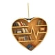 thumbnail image 5 of Colgante de de Navidad con estantería en forma de corazón, adornos navideños de lectura, colgante de amor 2023 para guardería, amantes de los li, 5 of 8