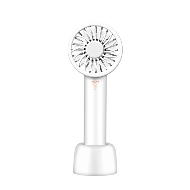 Ventilador de mano Advancent 3 velocidades portátil recargable ajustable silencioso Blanco