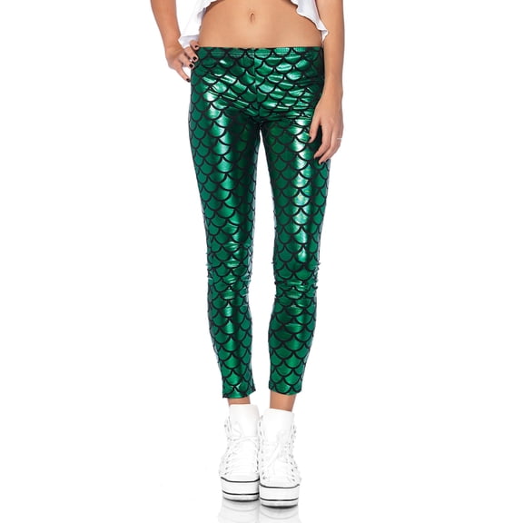 Sexy Mermaid Womens Leggings, Leg Avenue (Small (4-6))