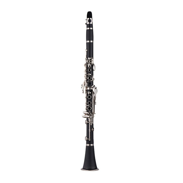 ABS 17-Key Clarinet Bb Flat with Carry Case Gloves Cleaning Cloth Mini Screwdriver Reed Case 10pcs Reeds Woodwind Instrument