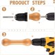 thumbnail image 3 of 2 piezas Herramienta para eliminar tendones del cabello teñido con la técnica tie-dye A, 3 of 5