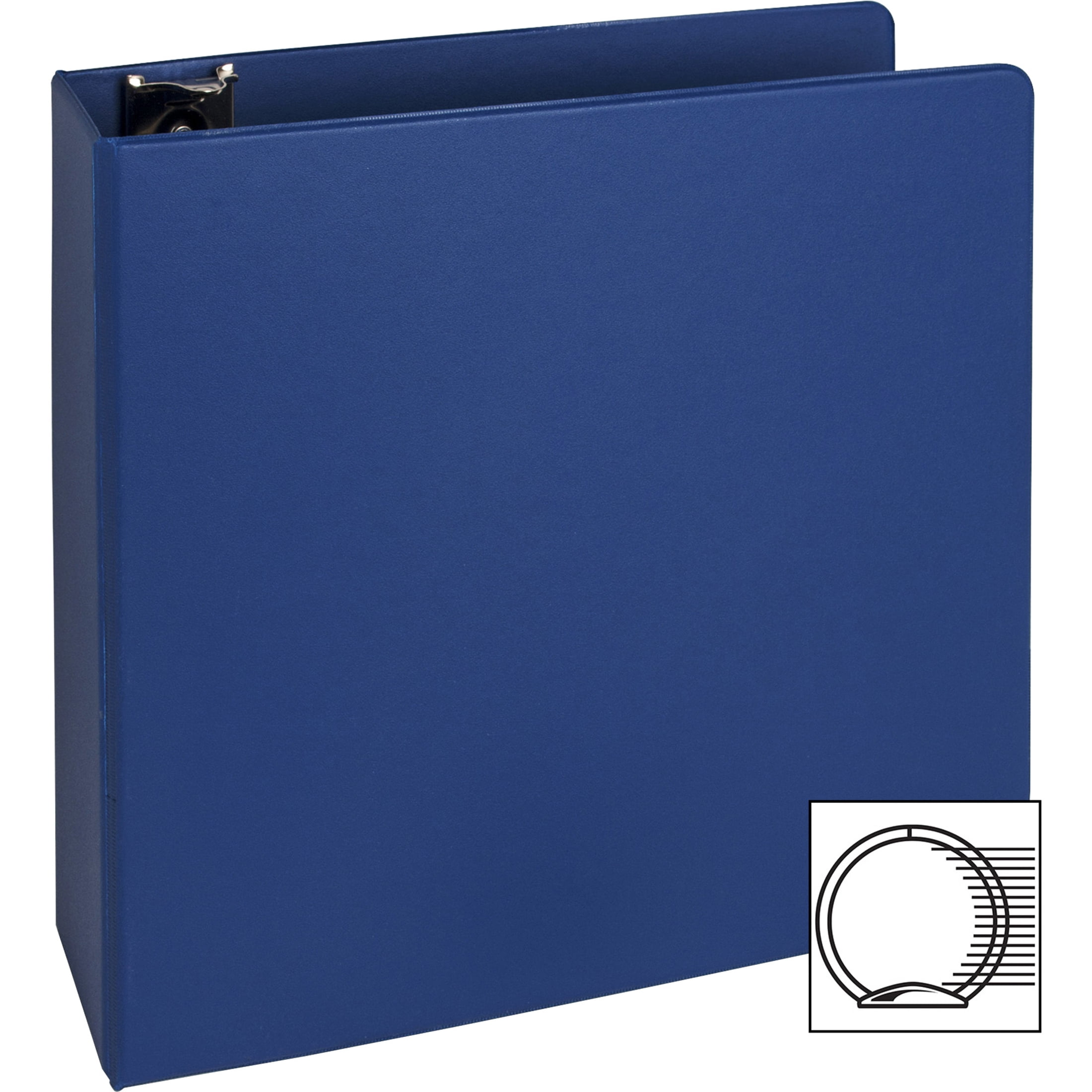 Business Source, BSN28661, Basic Round Ring Binders, 1 Each, Dark Blue