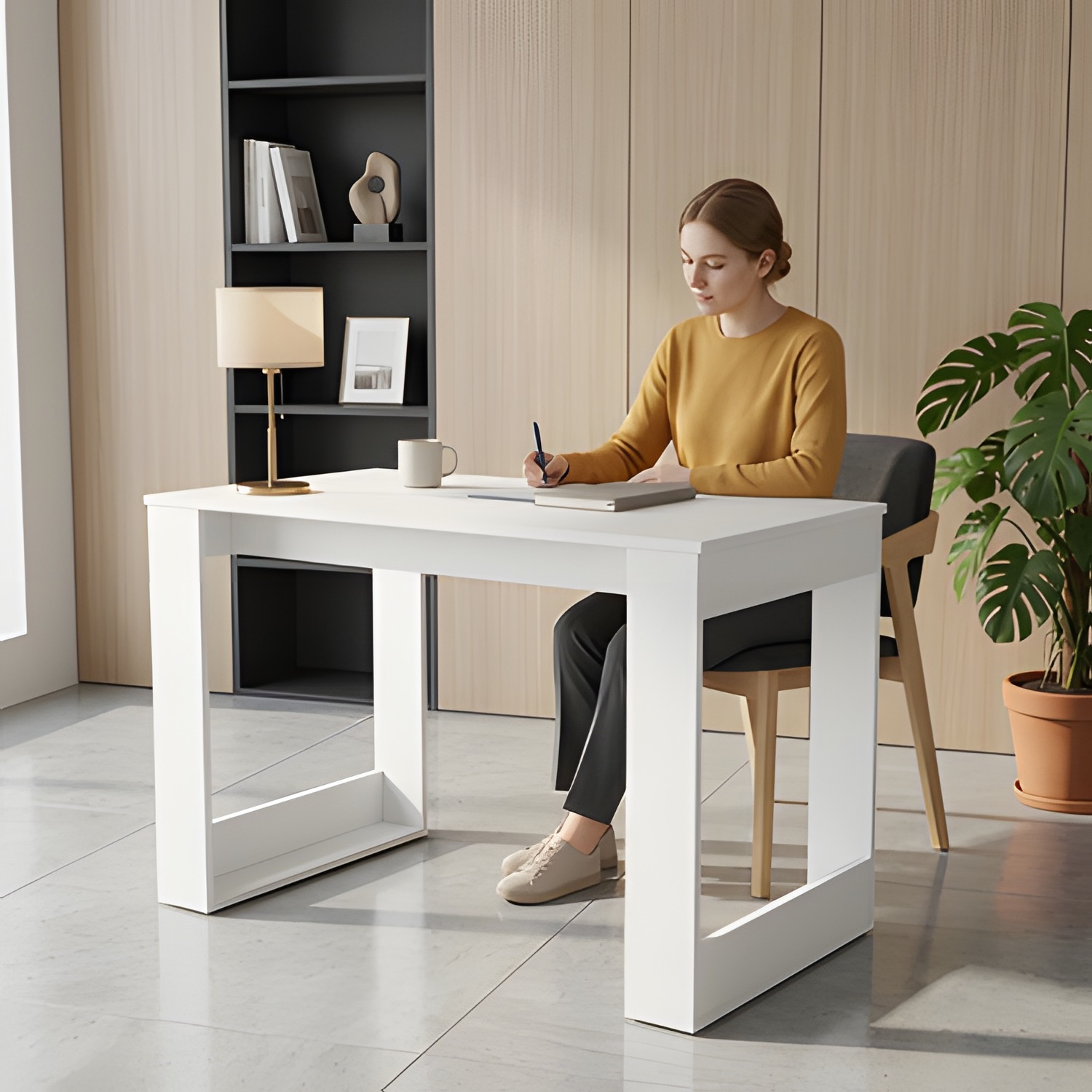 120 Writing Desk, Home Office, White