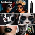 thumbnail image 3 of QunYou Lip Makeup Black Lipstick Lipstick Eye Black Stick Halloween Facial Black Paint, 3 of 7