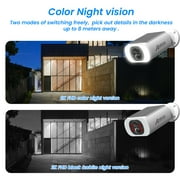ANRAN 2K/4MP Solar Security Camera with Base Station, Expandable Local Storage, No Monthly Fee, 360° View Wireless Outdoor Camera, Waterproof PIR Detection, Home Surveillance System Camera