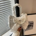 thumbnail image 3 of Aellinatey Fashionable Nylon Shoulder Bag Stylish Handbag Pleated Underarm Bag for Girls, 3 of 15