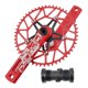 thumbnail image 5 of 130 BCD 50 52 52T de cadena de montaña bicicleta de carretera 170mm cigüeñal angosto ancho CNC de cadena redondo conjunto de de 52T rojo Baoblaze Brazo de manivela de bicicleta plegable, 5 of 8