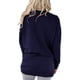 thumbnail image 3 of ICHUANYI Clearance Oversized Tshirts Shirts For Women Solid Workout Sweatshirts Casual Basic Long Sleeve Shirt Classic Crew V-Neck Tops(Navy, XXL) ICHUANYI WER2023081508286, 3 of 5