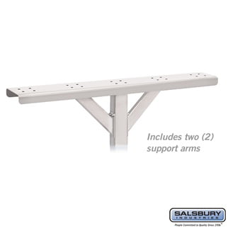Spreader - 5 Wide with 2 Supporting Arms - for Rural Mailboxes and Townhouse Mailboxes - White
