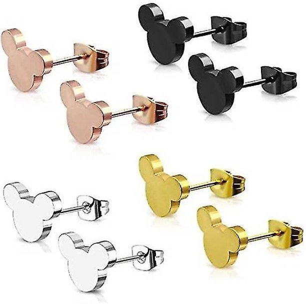 Pendientes De Botón De Acero Inoxidable, Juego De Joyas Hipoalergénicas Unisex Aretes De Cartílago Joyería Para Perforar La Oreja 1pcs