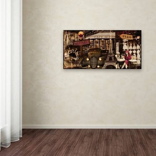 Trademark Fine Art "Streets of Paris I" Canvas Art by Color Bakery
