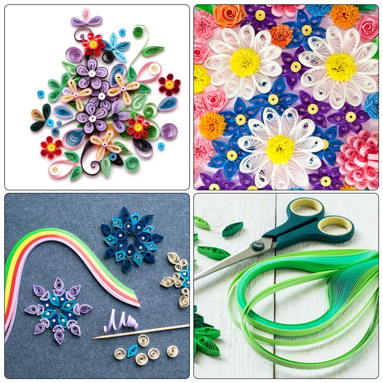 Quilling Strips Paper 120pcs 3/16(5mm) 54cm Origami Paper for Art