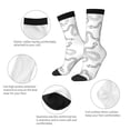 thumbnail image 3 of Fuzoiu Hand Drawn Snake Print Athletic Crew Socks for Men & Women,Casual Crew Socks,Above Ankle Crew Socks for Business, Casual, 3 of 6