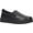 Black Leather, variant on Easy Works by Easy Street Guide Women's Slip Resistant Work Sneakers