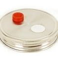 12 Pack Rust Proof 304 Stainless Steel Grain Spawn Wide Mouth Jar Lids For Mushroom Cultivation