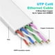 thumbnail image 3 of Cable Ethernet Folishine CAT6, 30 m/100 pies, blanco plano, 3 of 7
