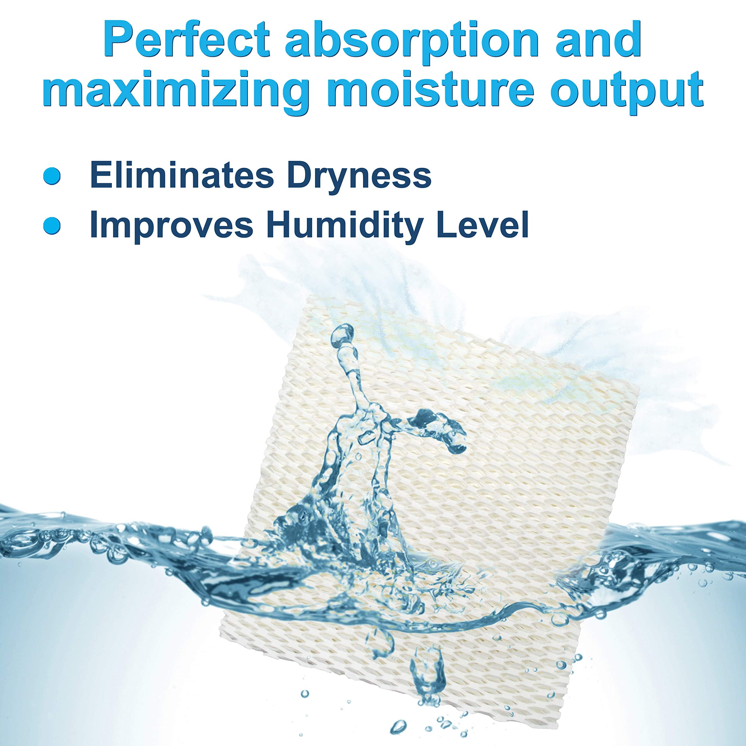 HQRP 2-Pack Humidifier Wick Filter Replacement for Sears Kenmore 14909, 14912, 32-14912, 42-14912, Replacement for Emerson Essick Air AIRCARE HDC-2R & HDC-411
